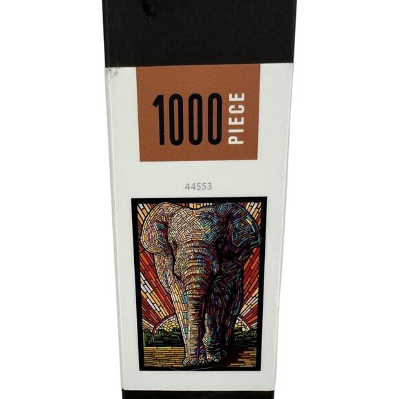 Lantern Press Asian Elephant Paper Mosaic 1000 Piece Puzzle NIB - Picture 4 of 9